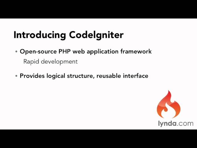 1  What is CodeIgniter and why should I use it