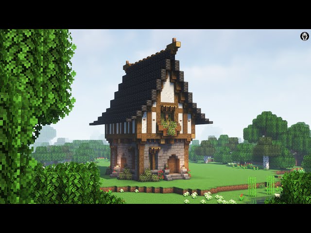 Minecraft How to Build Big Medieval House | Tutorial
