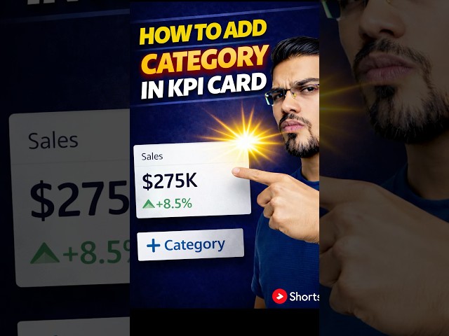 Add Category to the KPI Cards in Power BI