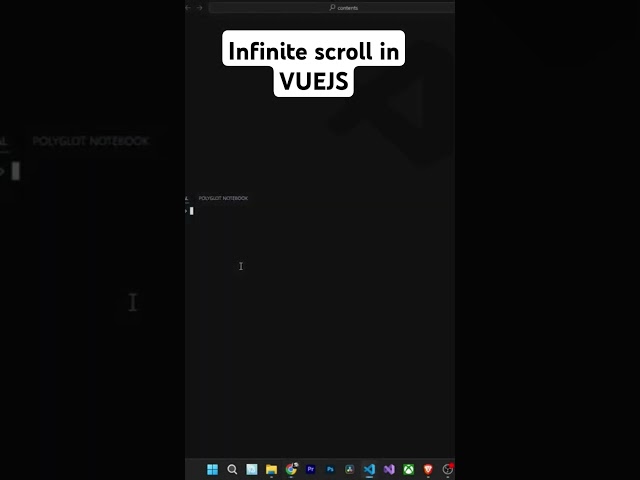 infinite ♾️ scroll #vuejs