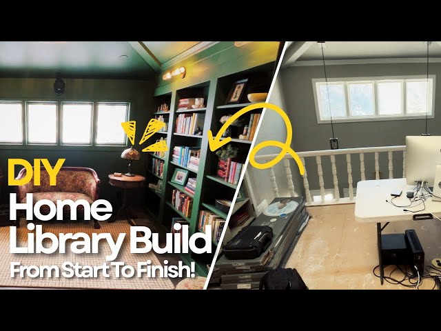 DIY Home Library from Scratch!