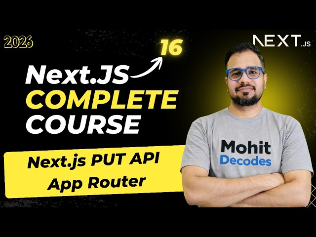NextJS Tutorial #25 - PUT Method | Backend and Frontend