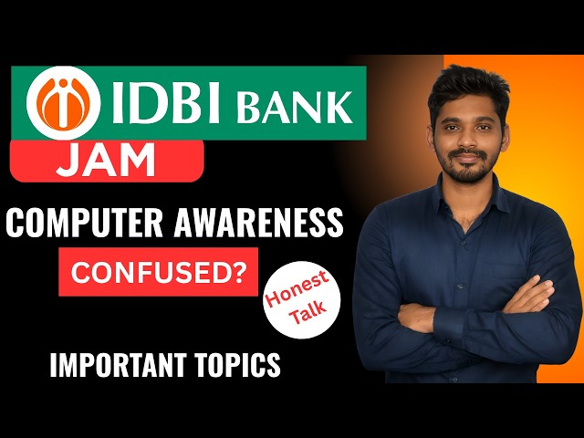🚀 15 Days Computer Awareness Strategy IDBI JAM 2026 | Score 15+ Easily Important Topics + Study Plan