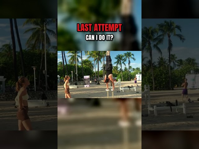 Last Attempt. Her Challenge. Can I Do It? #Shorts