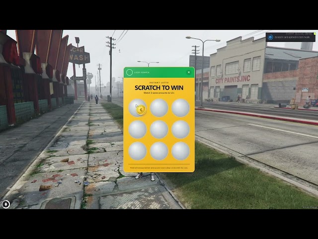 FiveM Scratch Lotto Script | QBCore & Qbox | Open Source | FishyScripts
