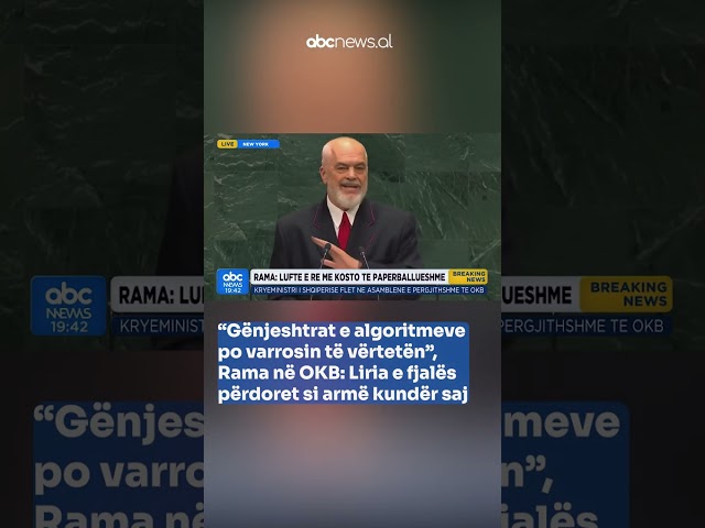 “Gënjeshtrat e algoritmeve po varrosin të vërtetën”,Rama: Liria e fjalës përdoret si armë kundër saj
