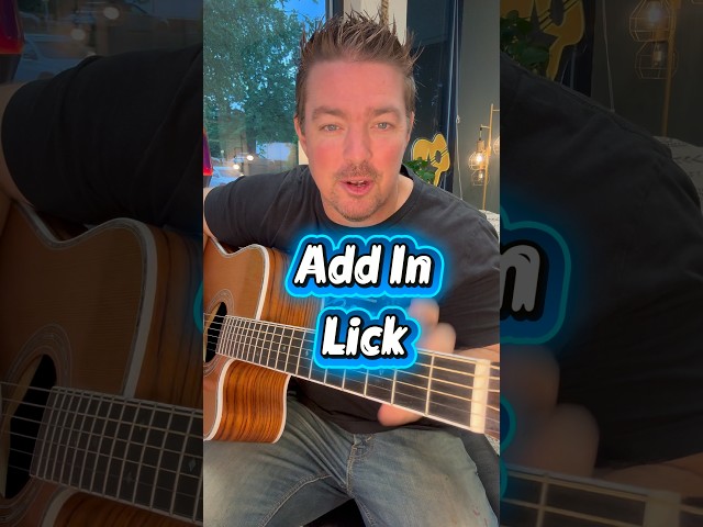 Simple Guitar Lick In Between Chords
