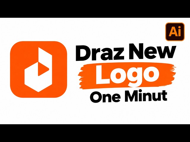 🔥Learn how to New Daraz Logo Design In adobe Illustrator.
