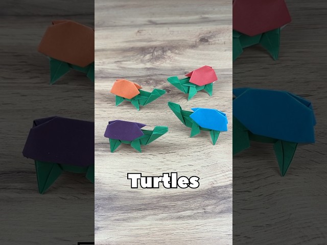 EASY ORIGAMI TURTLE TUTORIAL | HOW TO MAKE NINJA TURTLES FROM PAPER STEP BY STEP ORIGAMI DESIGN