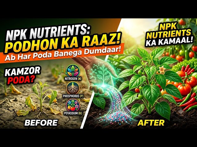 🌱 NPK ಪೋಷಕಾಂಶಗಳು | ಬೆಳೆಗಳ ಬೆಳವಣಿಗೆಯ ಜೀವಾಳ🌾 ಪ್ರಾಥಮಿಕ ಪೋಷಕಾಂಶಗಳು (NPK) | ರೈತರಿಗೆ ಸಂಪೂರ್ಣ ಮಾಹಿತಿ.