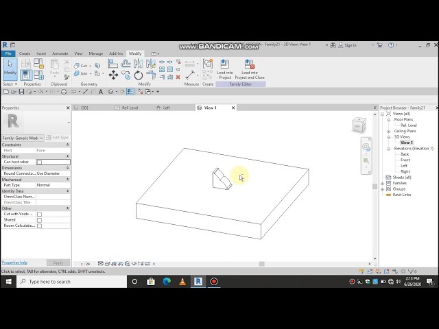 How to create generic model in revit (model generic face based).