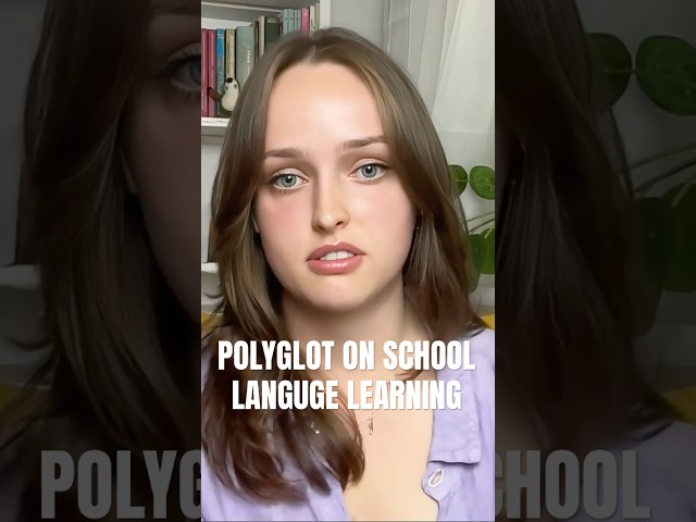 POLISH POLYGLOT GIRL about LANGUAGE LEARNING at SCHOOL 🤯📚 #shorts