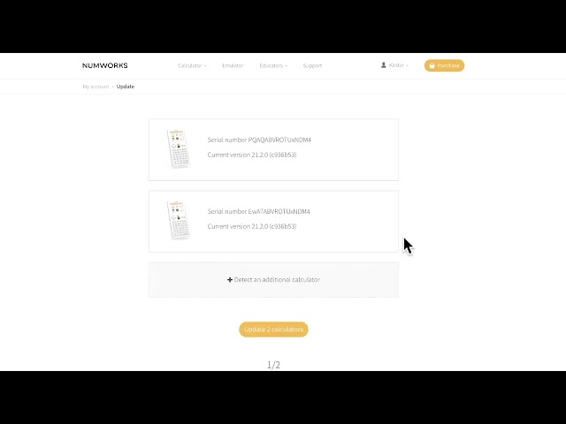 How do I update multiple NumWorks calculators?