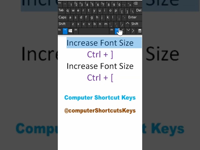 Increase & Decrease Font Size Keyboard Shortcut #shorts #keyboard #shortcutkeys #MS Word