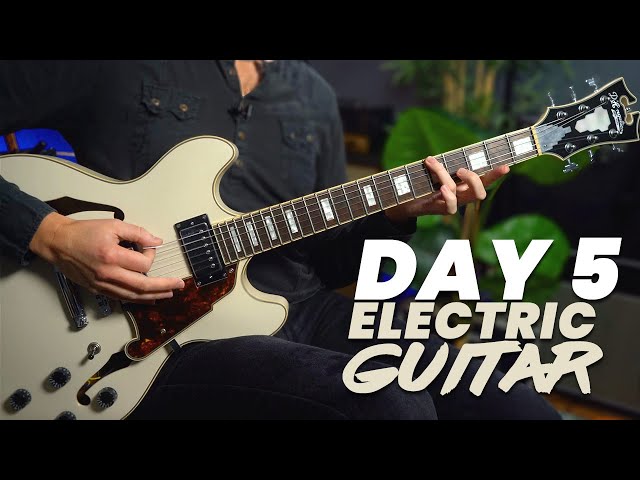 Electric Guitar Day 5 - The EASIEST Led Zeppelin Song on Guitar?