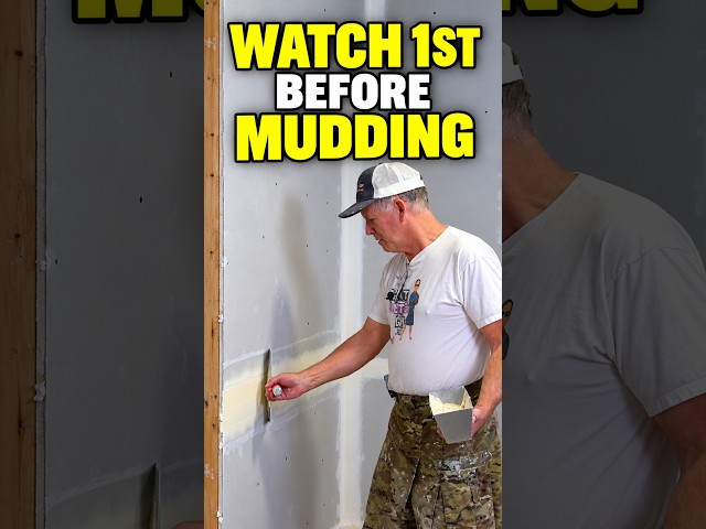 New to Drywall Mudding? Watch This first