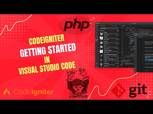 Kick-Start web application development in codeigniter | PHP Framework #codeigniter4 #vscode