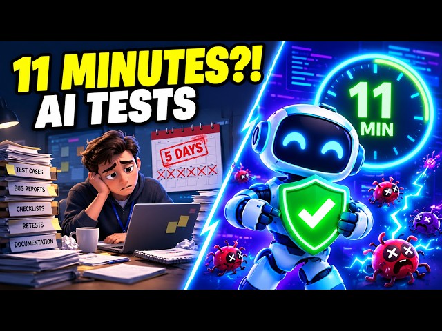 AI Agents Test Software in 11 Minutes! The Future of QA in 2026🤖 #aitesting #aiagents #usa #qacareer