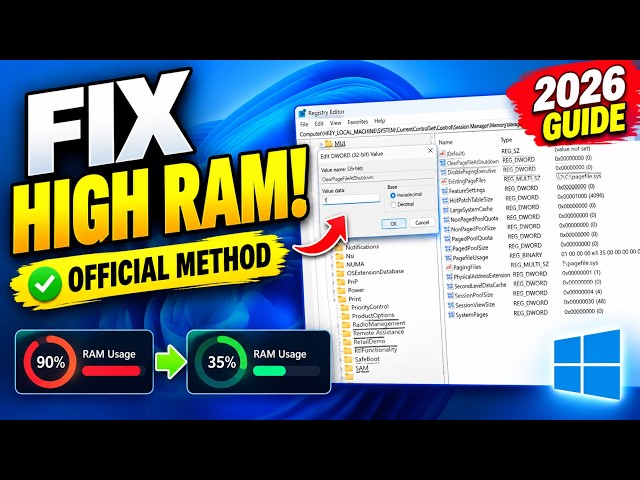 How to Fix High RAM Usage on Windows 10 and 11 (2026 Guide)