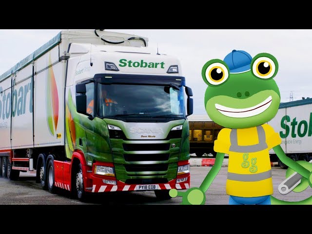 Gecko And The Big Lorry! Gecko's Real Vehicles | Trucks, Lorries, Buses and More | Learning For Kids