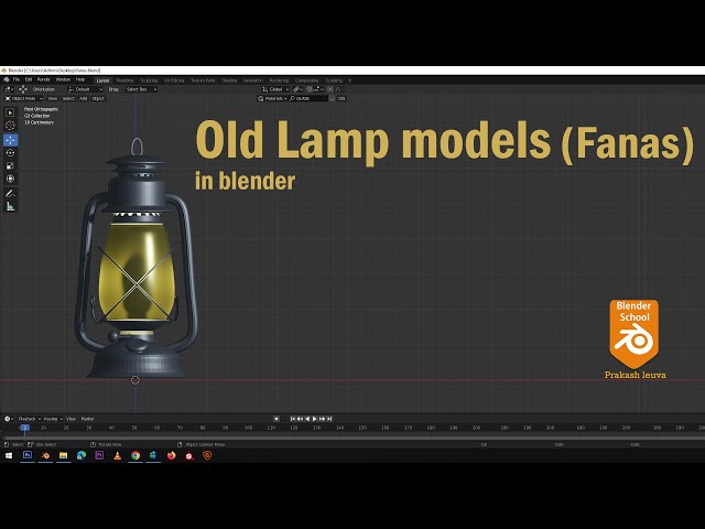 Old Lamp models in blender/fanas