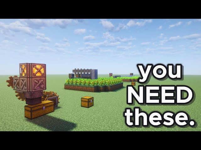 3 Early Game Create Mod Farms You NEED in your World! | Minecraft Tutorial