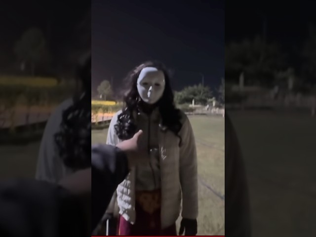 Serbian Dancing Lady attack Park 😱 #ghost #haunteddoll #shorts