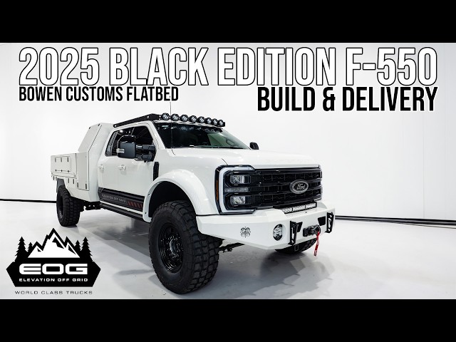 2025 Black Edition F-550 w/ Bowen Customs Flatbed: Build & Delivery