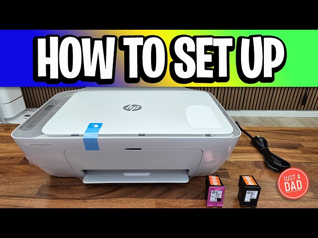 How to  SET UP Wi-Fi  HP DeskJet 2855e Printer Connect To Wifi Install Ink & Paper & Unboxing
