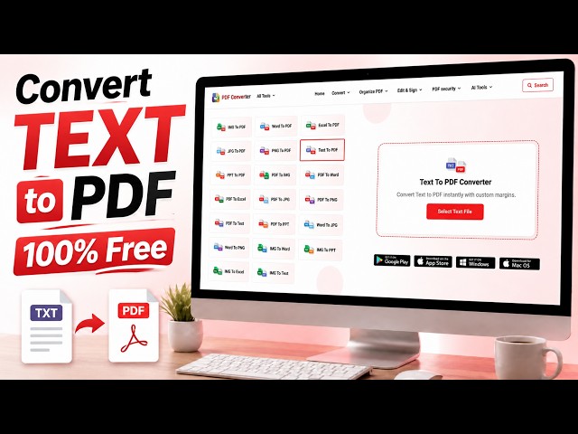 How to Convert Text to PDF Online Free (Step-by-Step Tutorial 2026)