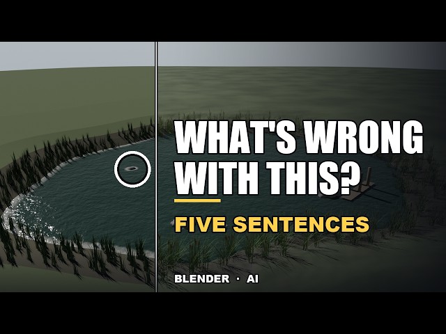 You Don't Need to Know Blender to Fix an AI's 3D Scene. You Need Five Sentences.