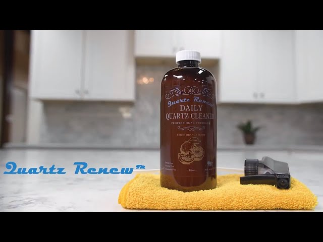 How To Clean Quartz Countertops Streak Free with Quartz Renew™ Cleaner