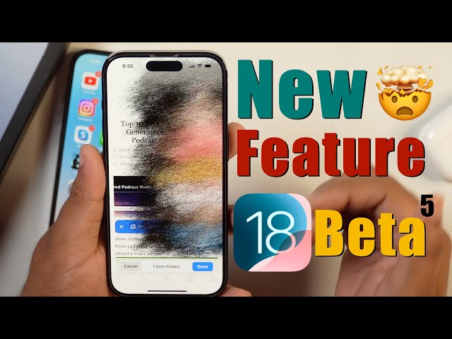iOS 18 Developer Beta 5, Public Beta 3 Released | Big Update | What's New, Bug Fixes and Changes!