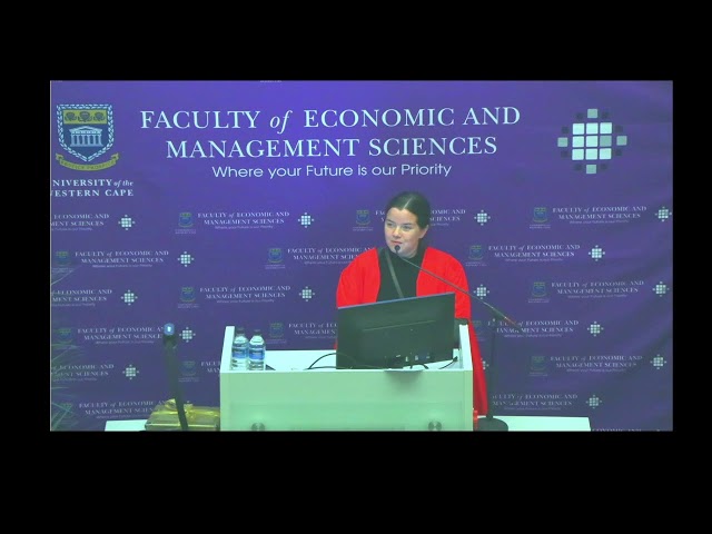 Faculty of Economic and Management Sciences Inaugural Lecture 2026 - Prof Robertson Tengeh