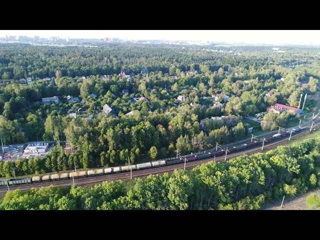 Freight train in Peredelkino 2018