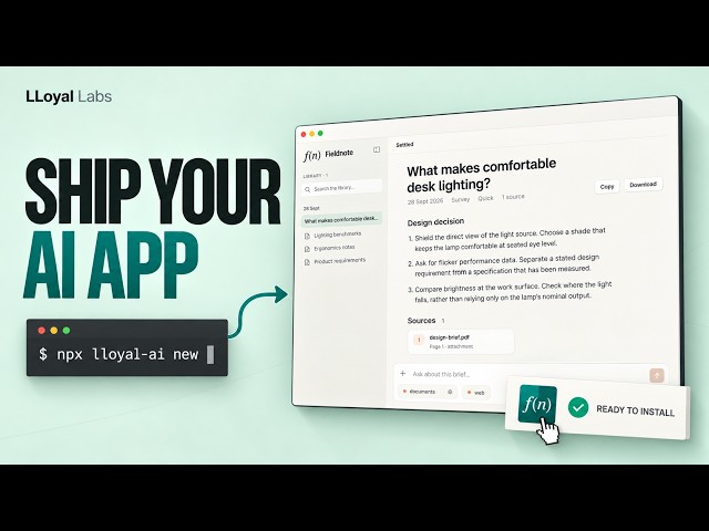 Zero to Shipped AI App in Minutes