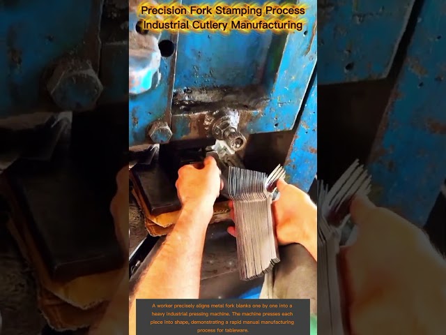 How Millions of Stainless Steel Forks Are Made Every Day Inside a High-Speed Factory Fork Stamping
