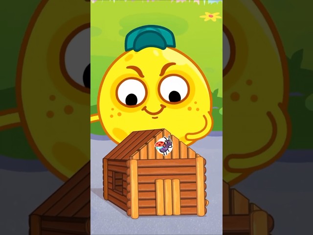 Cardboard house building challenge #kidscartoon