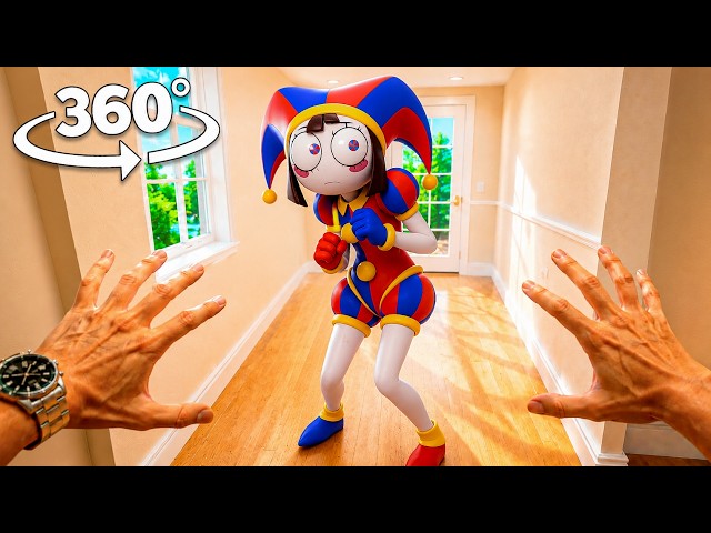 Pomni BROKE Into YOUR HOUSE… RUN NOW! (VR 360° 4K Video)
