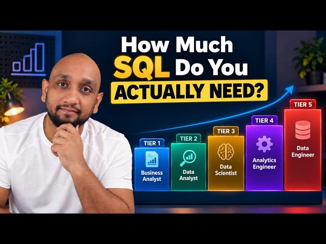 How Much SQL Do You ACTUALLY Need? (Data Analyst vs Data Engineer vs Data Scientist)