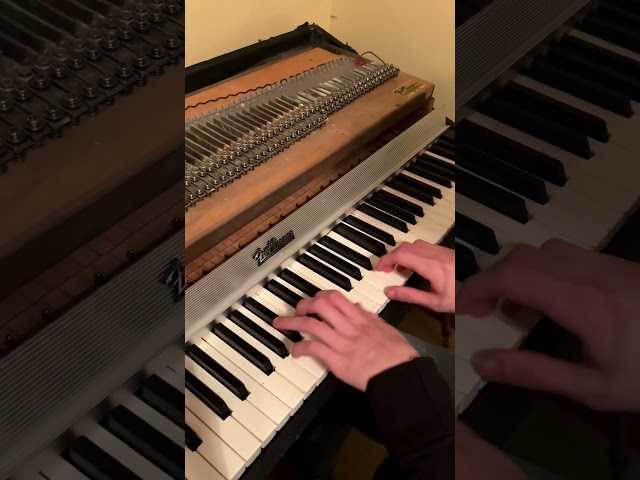 The 1972 Fender Rhodes in the Mustard room #reels #fenderrhodes #electricpiano