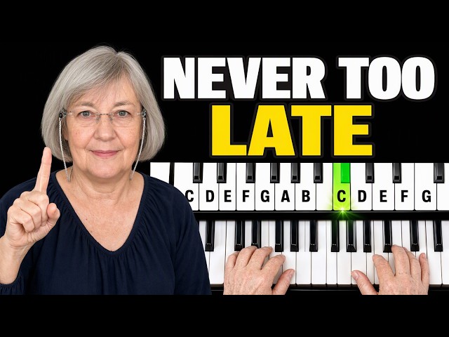 How to Play Piano: Day 1 - EASY First Lesson for Beginners Over 60