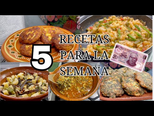 5 RECETAS CON $50 PESOS FACIL Y ECONÓMICA #parati #viral #parati #fypシ   #recetas  #fyp