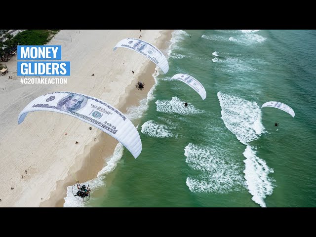We Flew Giant Money Bills During G20 Rio Summit – Will Leaders Respond? | Transparency International