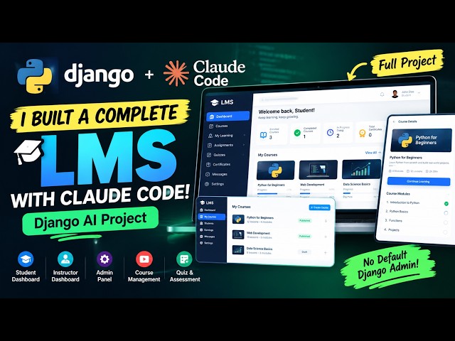 I Built a COMPLETE Library Management System with Claude Code! 🤯 | Django AI Project