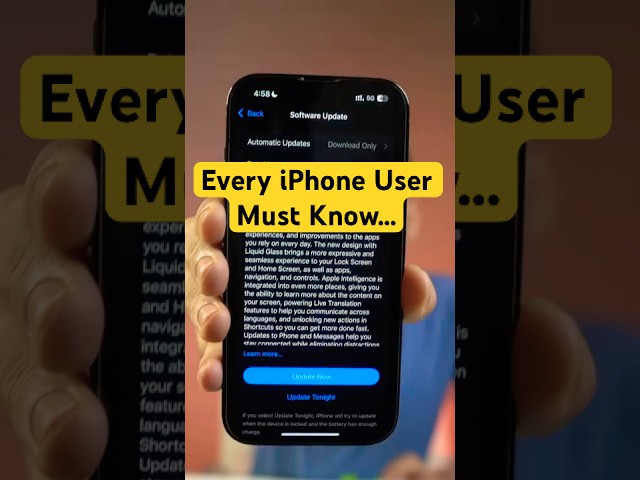 Do This First on iPhone iOS 26 First Things You Should Do After Installing iOS 26 on #iPhone #apple