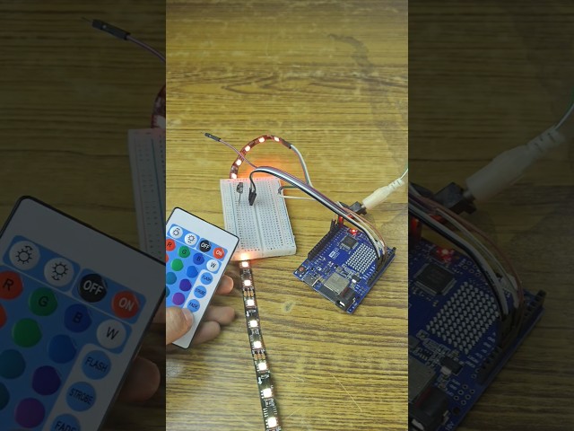 WS2812 LEDStrip with IR Remote#led #rgblighting #diwali #lighting