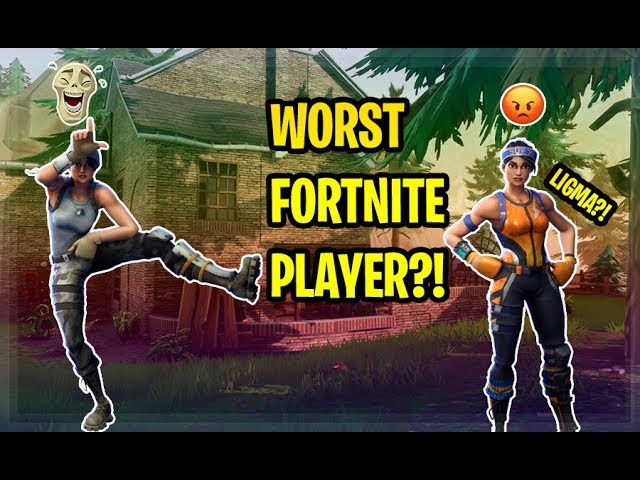 THE WORST FORTNITE PLAYER EVER!? #SoaRRC