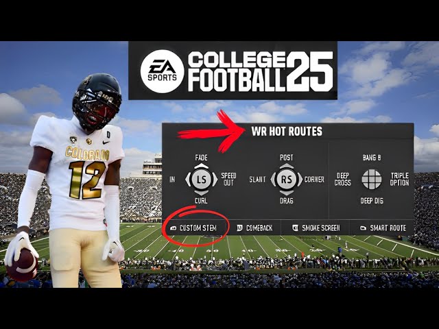NCAA College Football 24: Hot Routes & Custom Stems in 60 Seconds