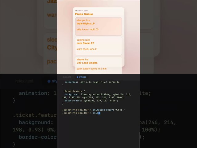 Press Queue #code #css #shorts